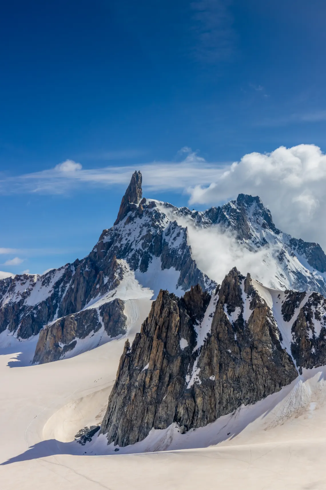 The Dent du Géant in the Mont Blanc massif