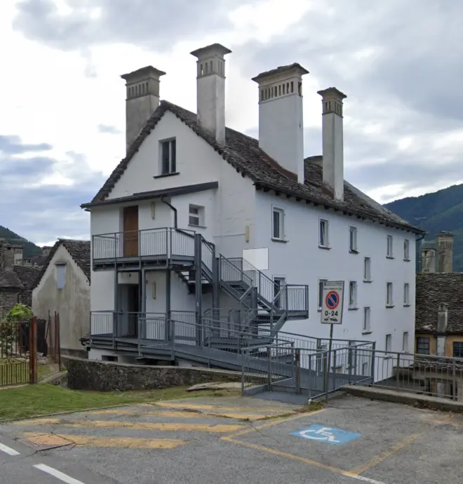 The Craveggia office, a white building with an outside staircase